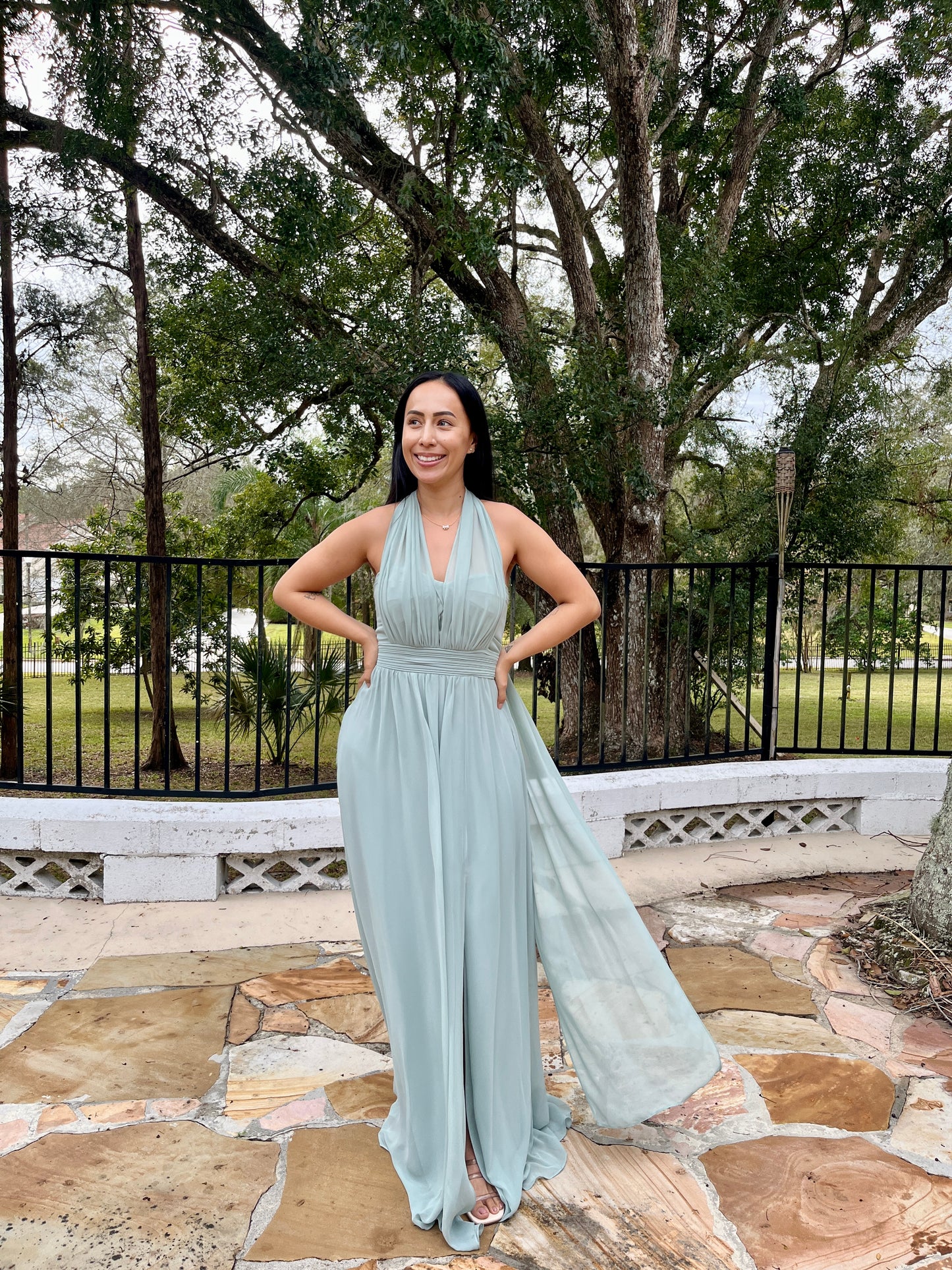 Chiffon Convertible Dress