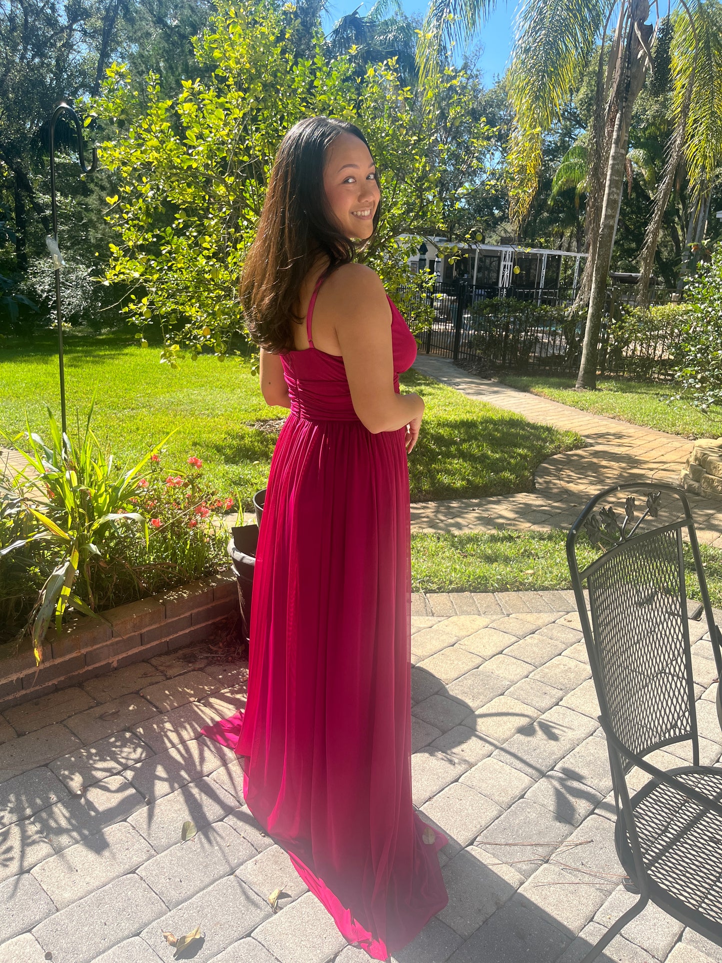 Flowy V-Neck Spaghetti Strap Dress