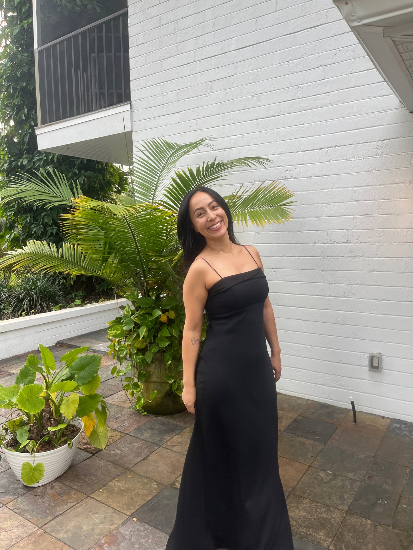 Spaghetti Strap Floor Length Dress