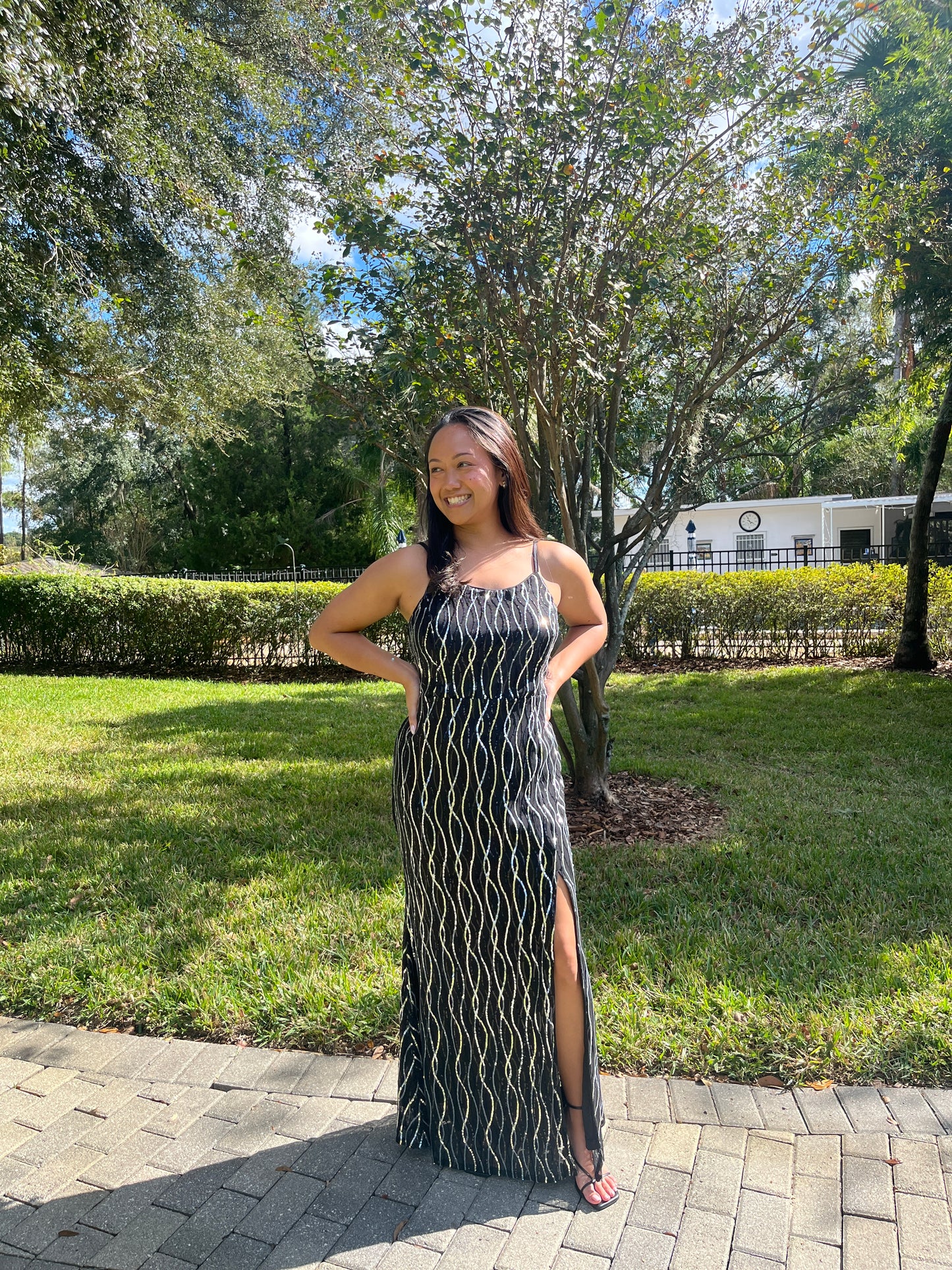 Sequence Spaghetti Straps Dress