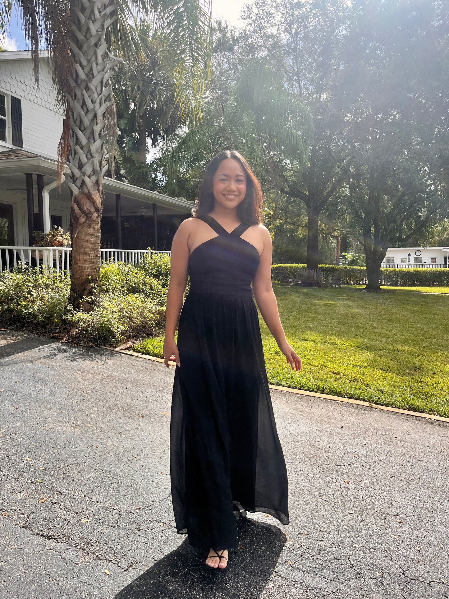 Modified Halter Banded Waist Dress