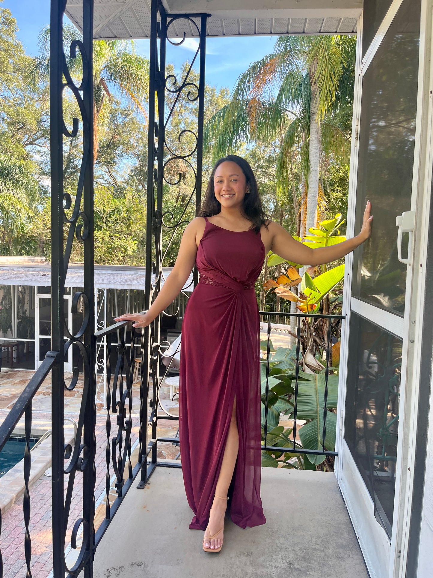 Lace Inset Bodice Dress