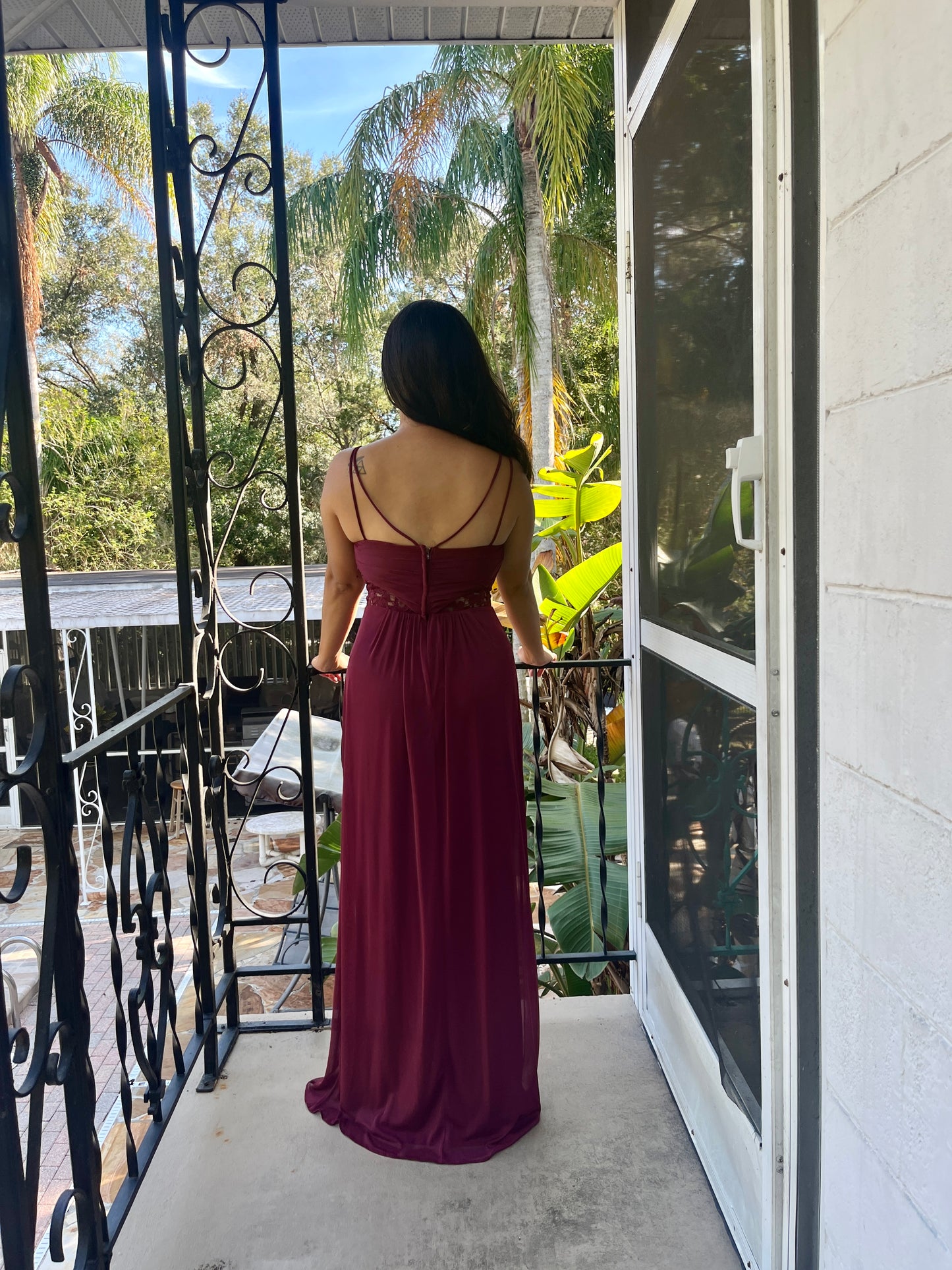 Lace Inset Bodice Dress