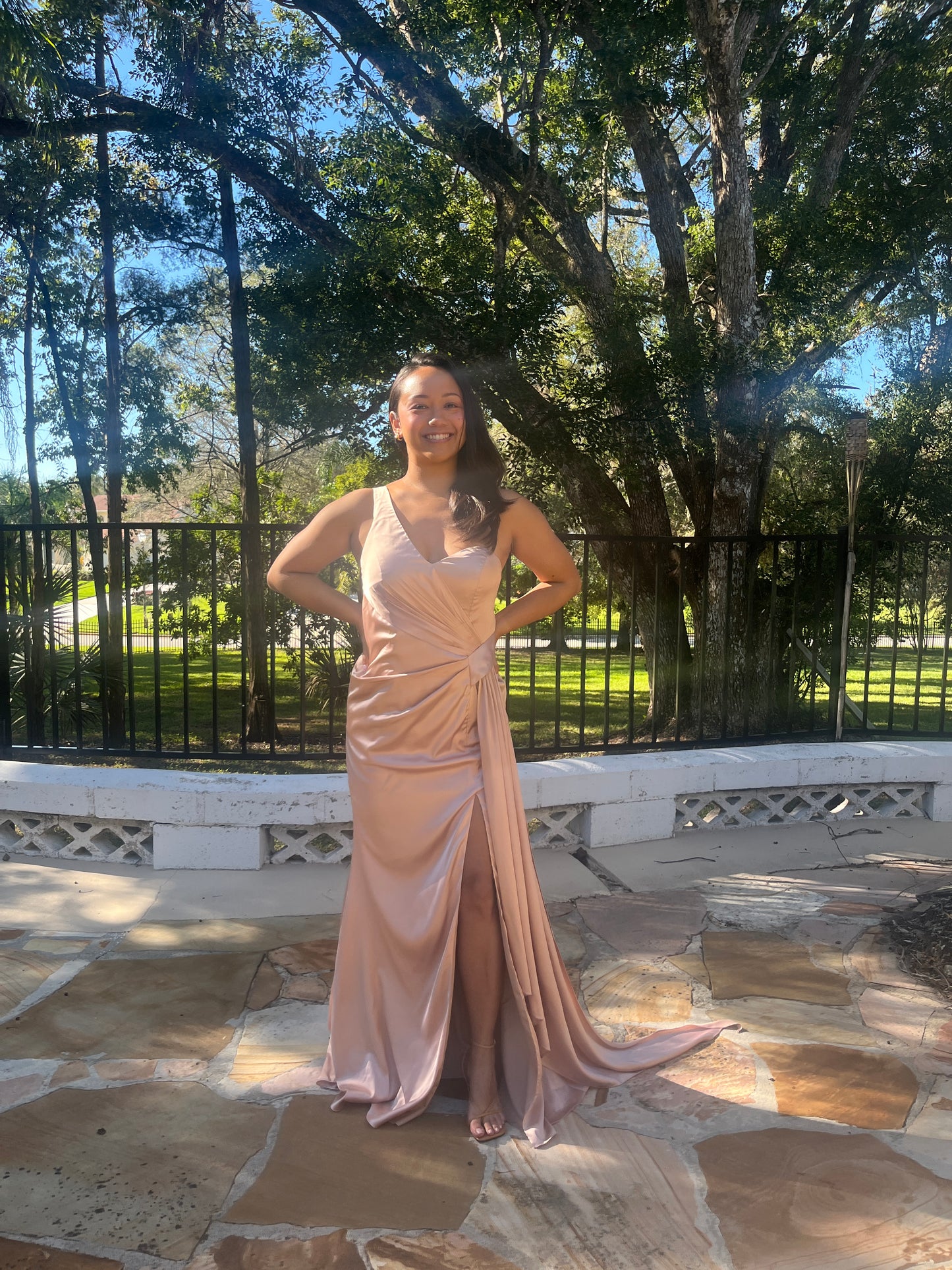 One Shoulder Column Dress