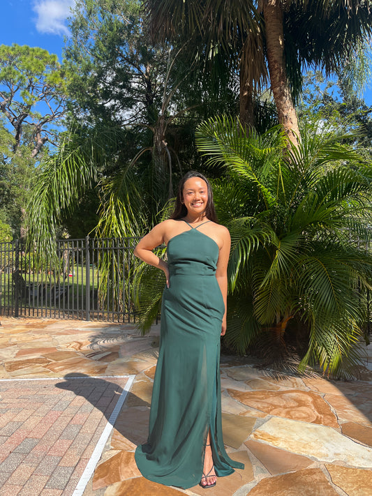 Modified Halter Flowy Dress