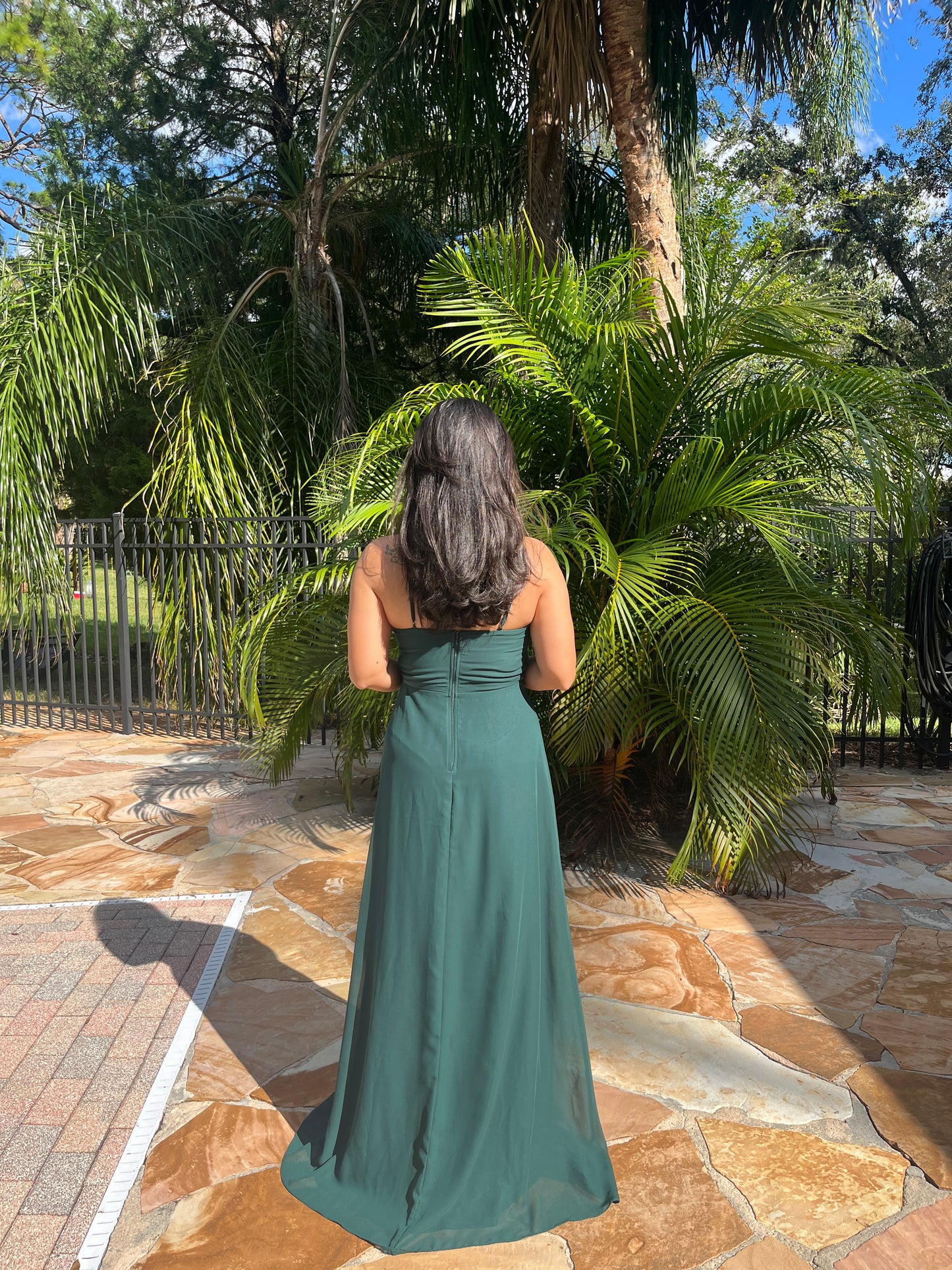 Modified Halter Flowy Dress