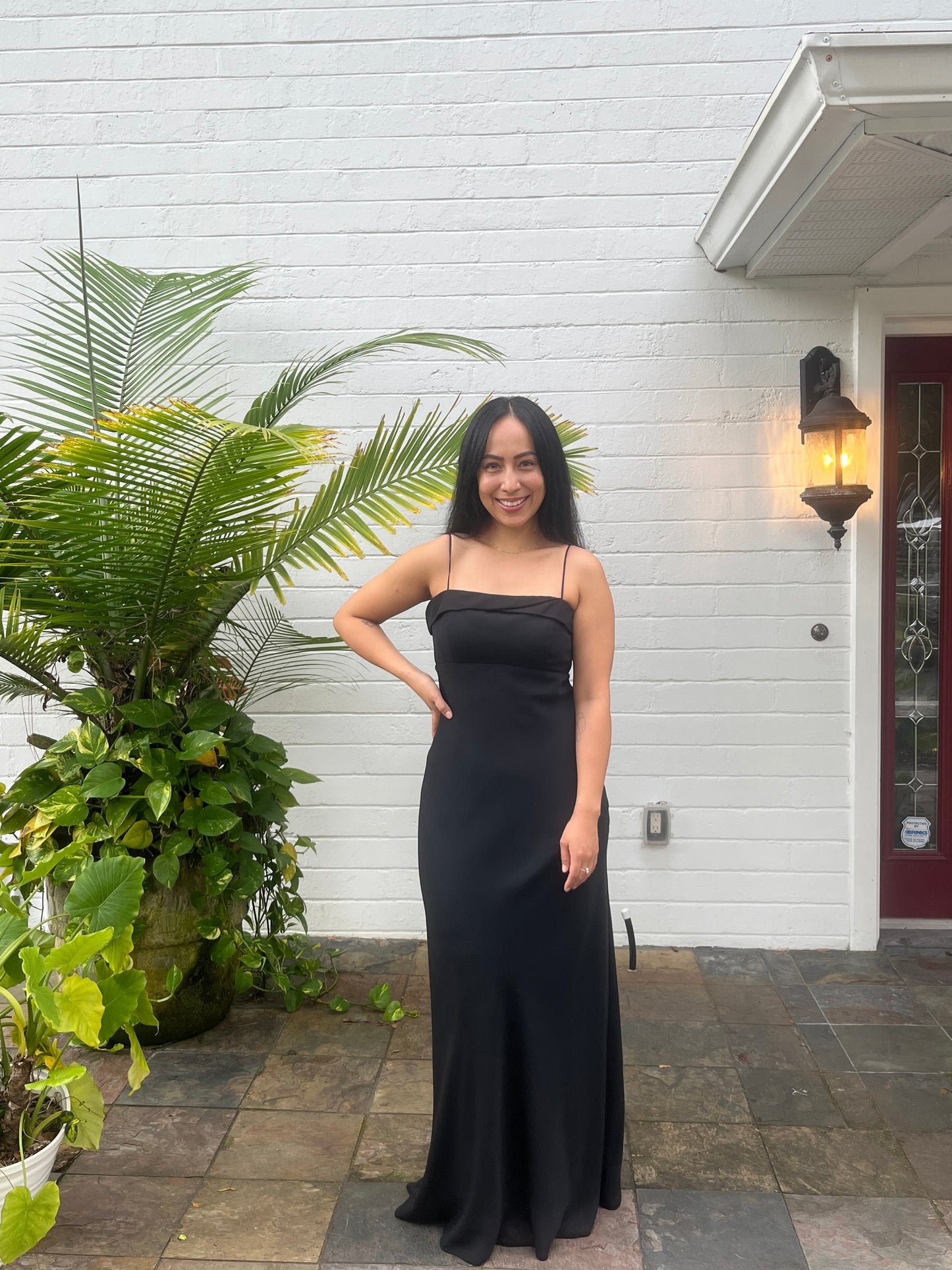 Spaghetti Strap Floor Length Dress