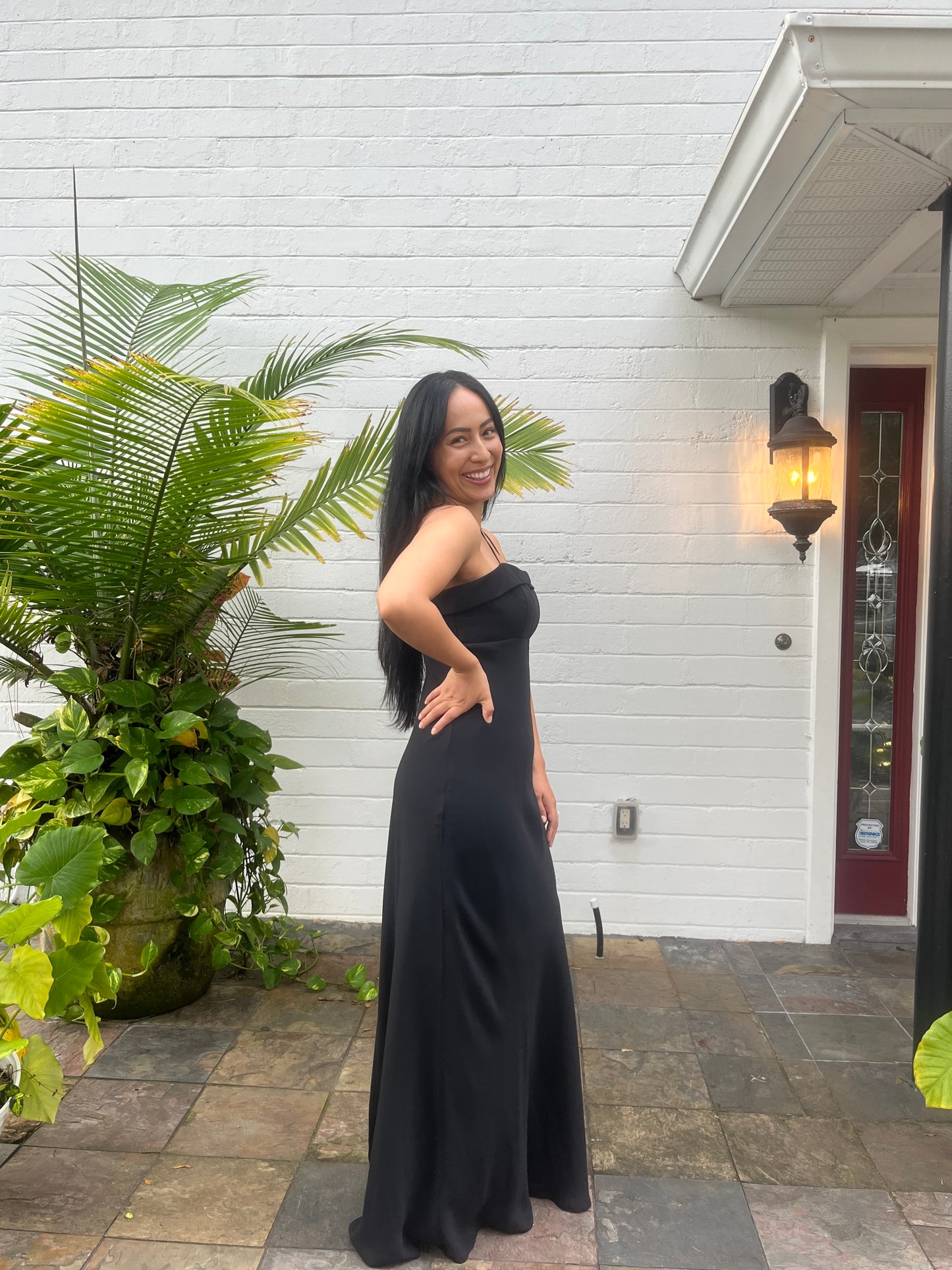 Spaghetti Strap Floor Length Dress