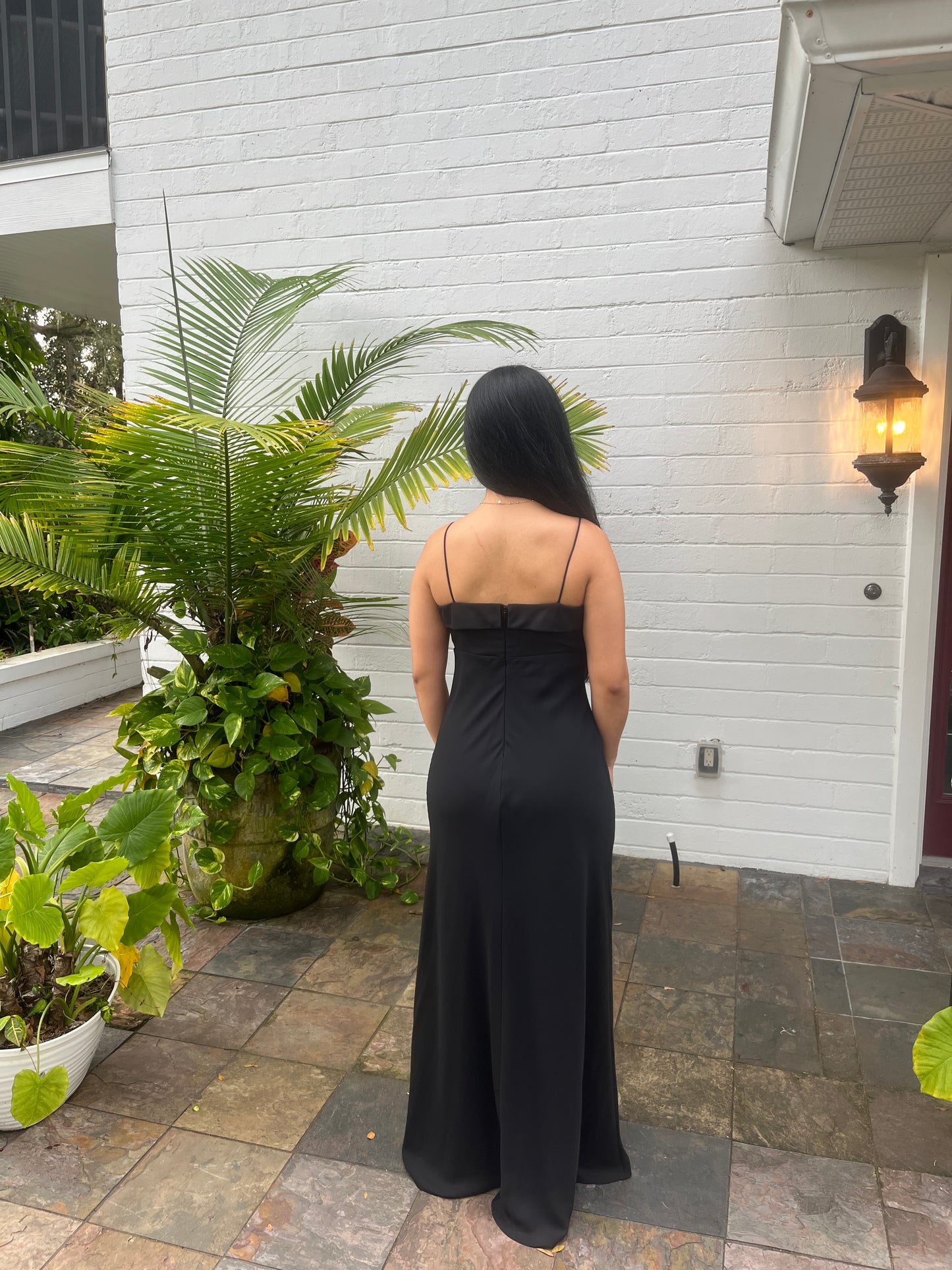 Spaghetti Strap Floor Length Dress