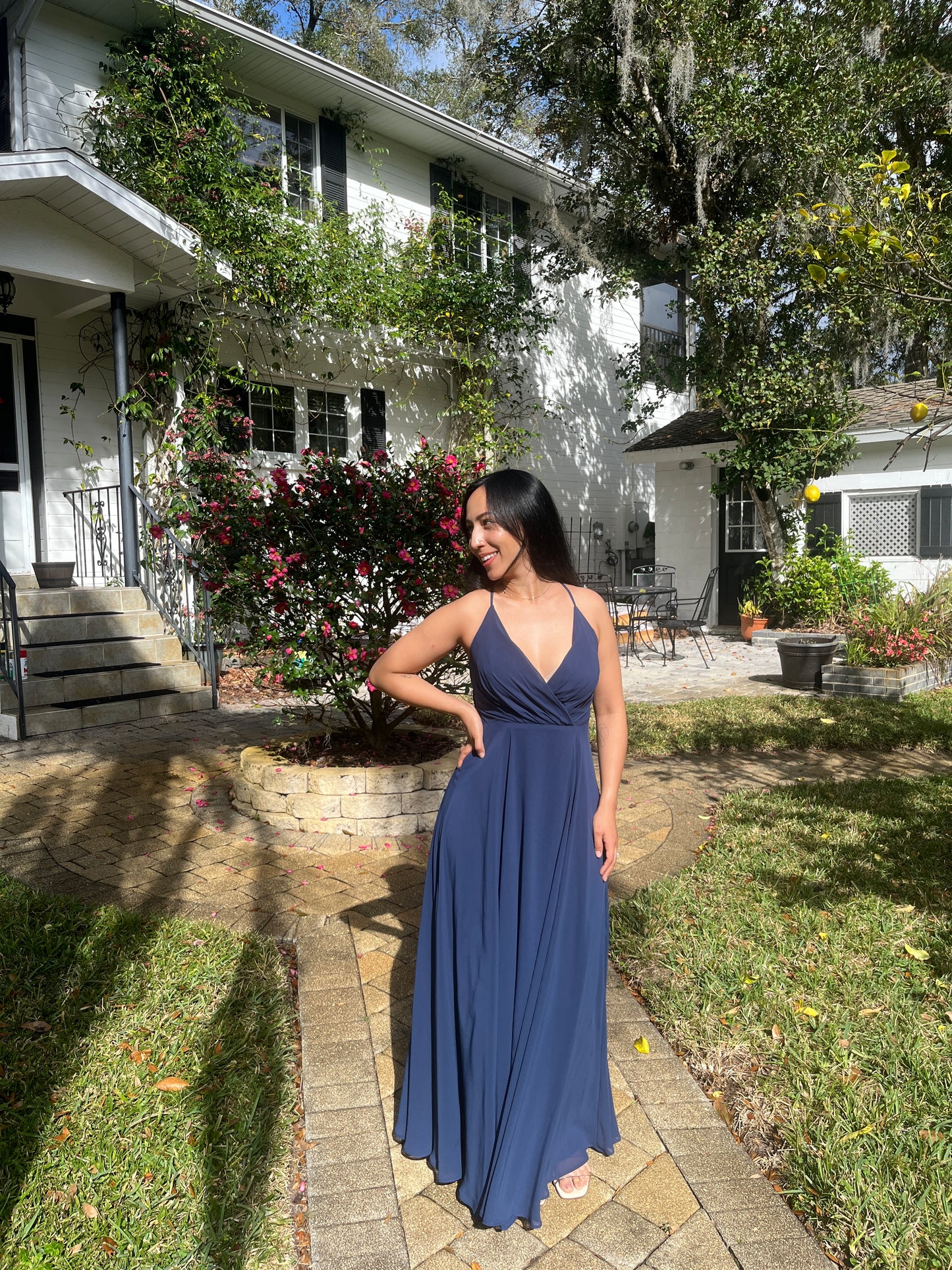 V-Neck Flowy Dress