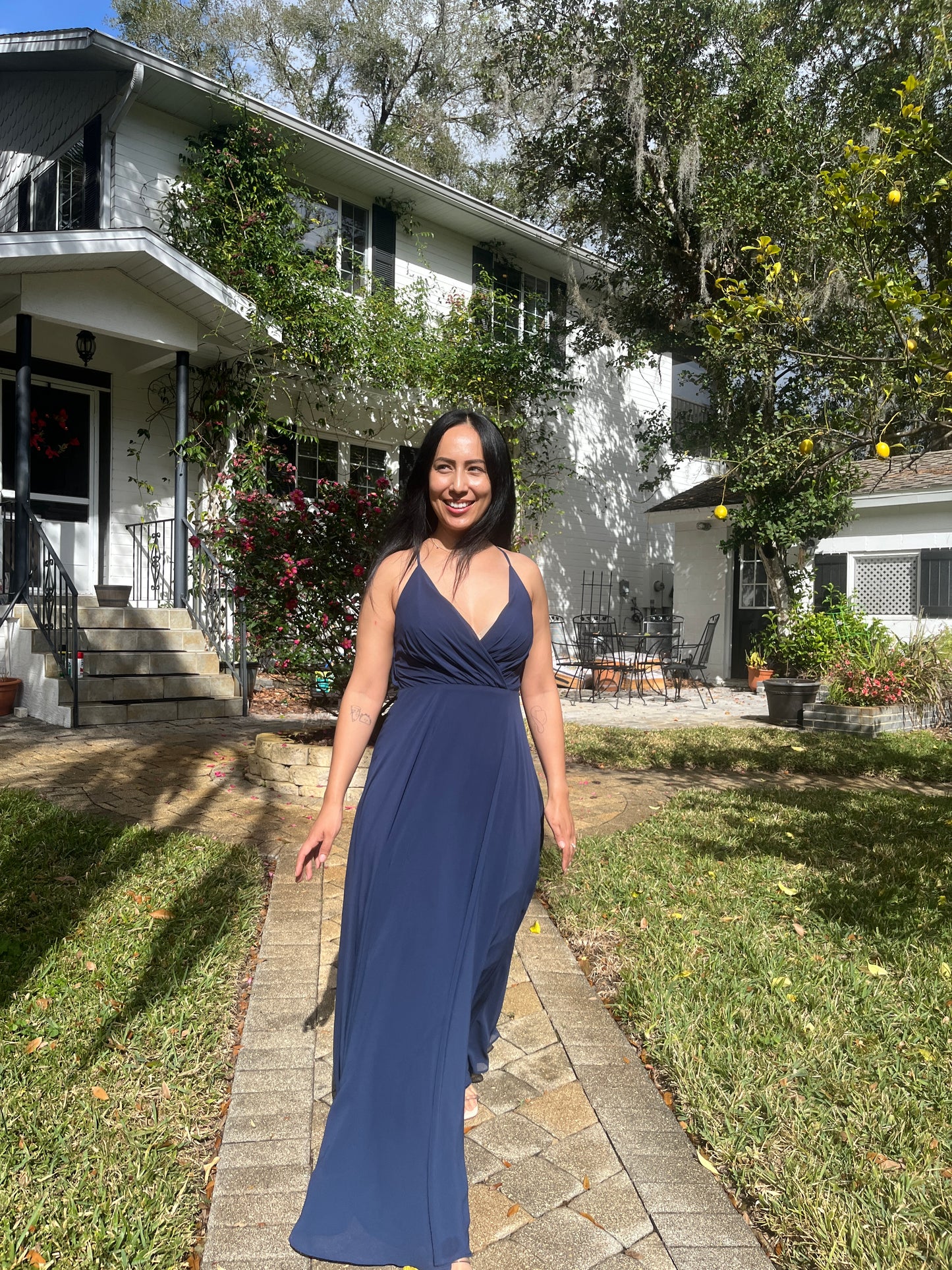 V-Neck Flowy Dress