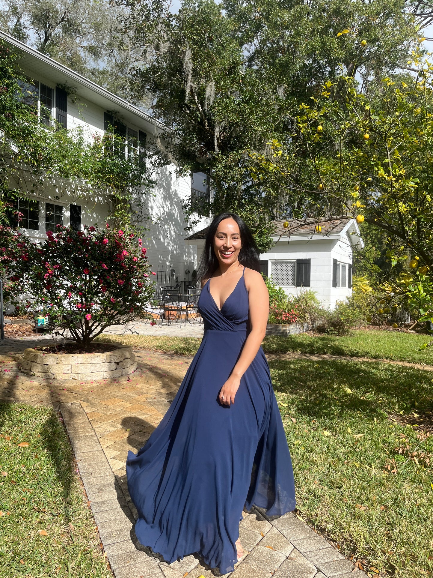 V-Neck Flowy Dress