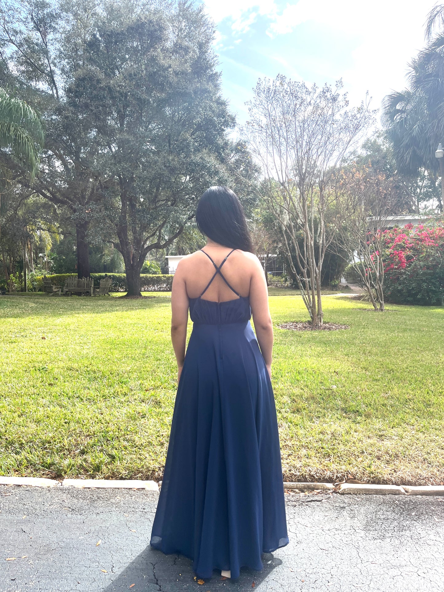 V-Neck Flowy Dress