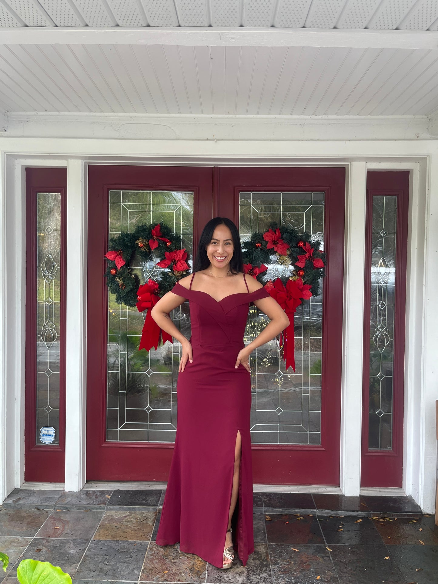 Cold Shoulder Sweetheart Neckline Dress