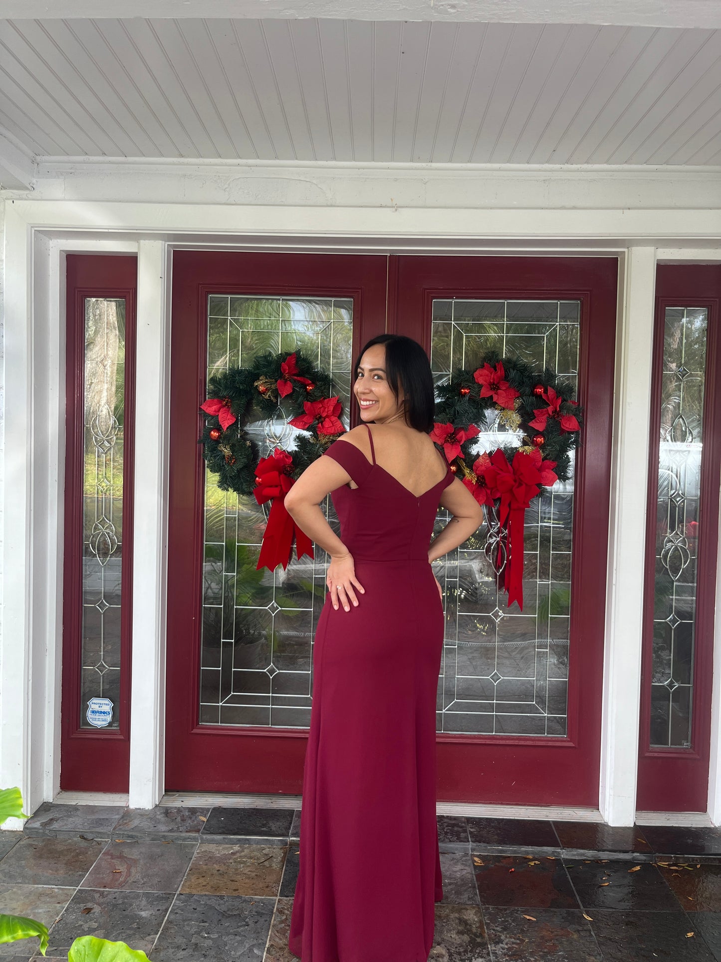 Cold Shoulder Sweetheart Neckline Dress