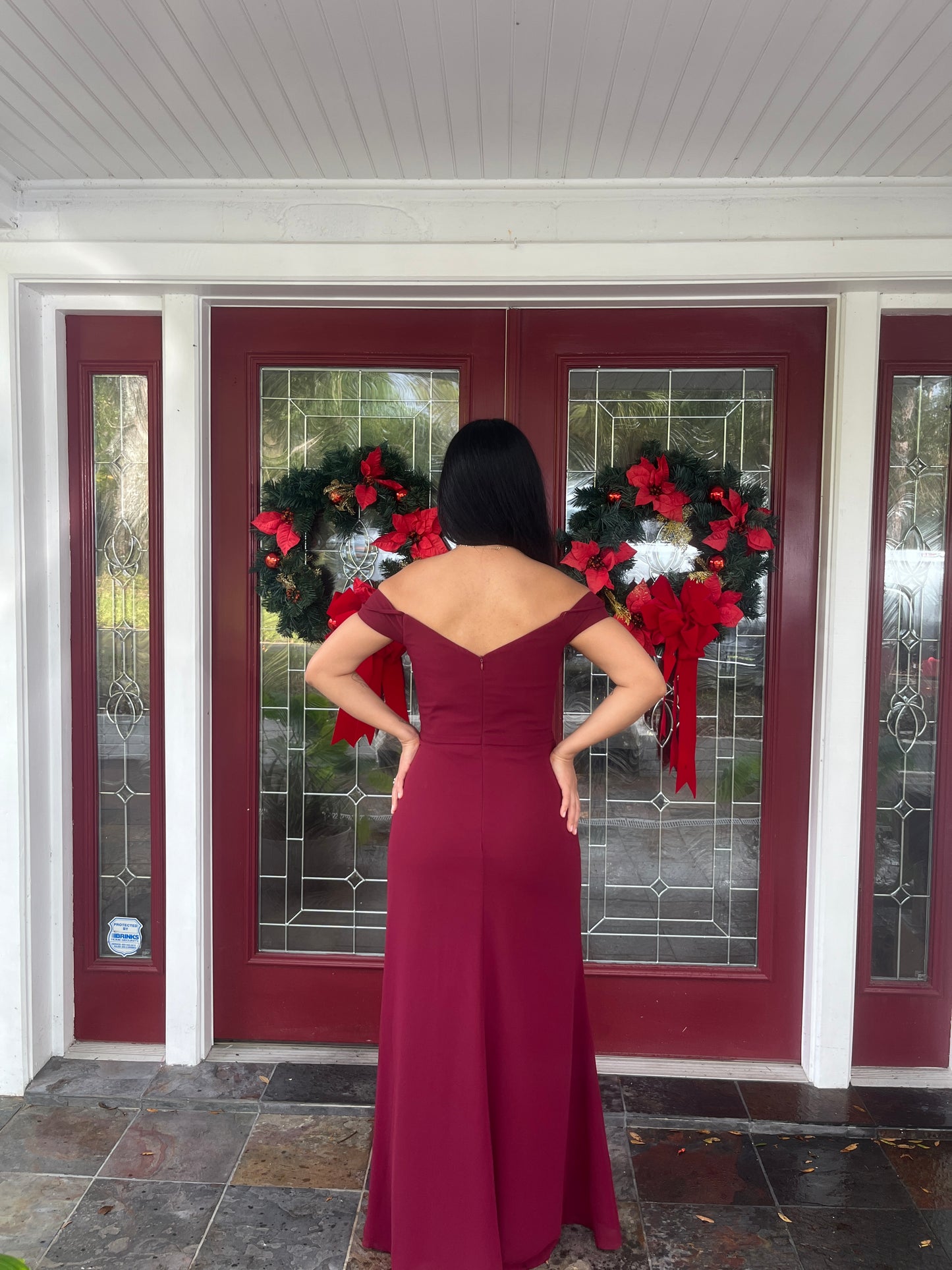 Cold Shoulder Sweetheart Neckline Dress